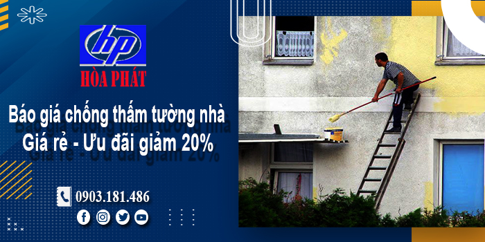 Báo giá chống thấm tường nhà tại Biên Hòa | Ưu đãi giảm 20%