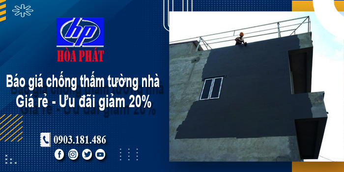 Báo giá chống thấm tường nhà tại Nha Trang | Ưu đãi giảm 20%