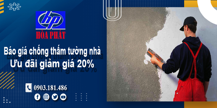 Báo giá chống thấm tường nhà tại quận 8 | Ưu đãi giảm giá 20%