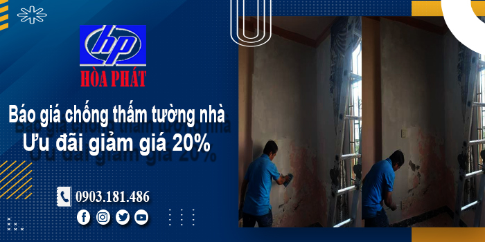 Báo giá chống thấm tường nhà tại quận 9 | Ưu đãi giảm giá 20%